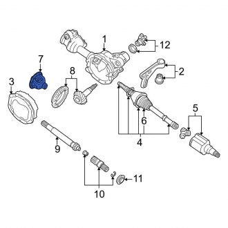 New OEM Front Differential Carrier Fits, 1998-2009 Ford Ranger - Part # F77Z3204AA
