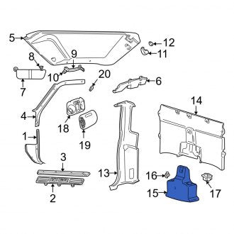 New OEM Floor Jack Cover Fits, 2004-2011 Ford Ranger - Part # 4L5Z1345626AAB