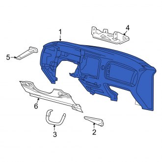 New OEM Dashboard Panel Fits, 2003 Ford Explorer - Part # 3L2Z1004320BAB