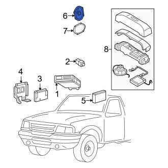 New OEM Front Speaker Fits, 2003 Ford Explorer - Part # 6U5Z18808JA