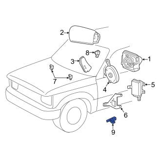 New OEM Seat Track Position Sensor Fits, 2007-2011 Ford Ranger - Part # 7L5Z14B416AA