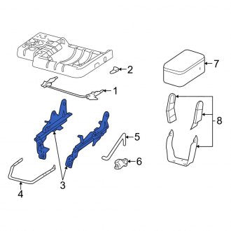 New OEM Left Seat Track Fits, 2005-2011 Ford Ranger - Part # 4L5Z1361705AA