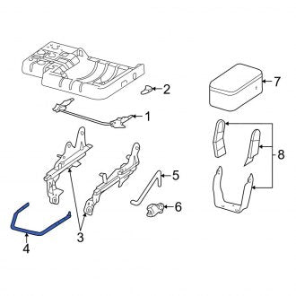 New OEM Seat Track Adjust Handle Fits, 2004-2011 Ford Ranger - Part # 4L5Z1061736AB