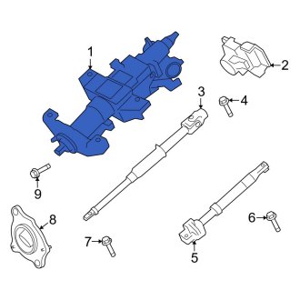 New OEM Steering Column Fits, 2008-2009 Ford F-250 - Part # 9C3Z3C529K