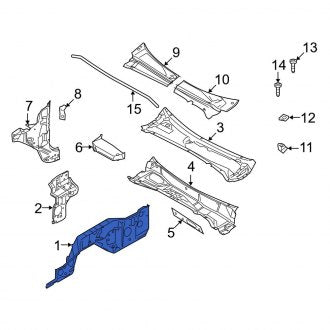 New OEM Firewall Fits, 2007-2010 Ford F-250 - Part # 8C3Z2501610A