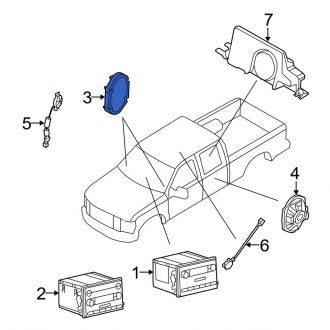 New OEM Front Right Speaker Fits, 2008-2012 Ford F-250 - Part # 7C3Z18808D