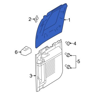 New OEM Rear Right Door Window Molding Fits, 2008-2010 Ford F-250 - Part # 7C3Z2825508AA