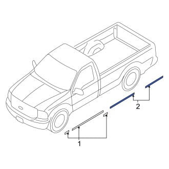 New OEM Front Left Body Decal Kit Fits, 2008-2010 Ford F-250 - Part # 8C3Z2520001BA