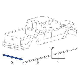 New OEM Tailgate Decal Fits, 2008-2010 Ford F-250 - Part # 8C3Z9942604AA