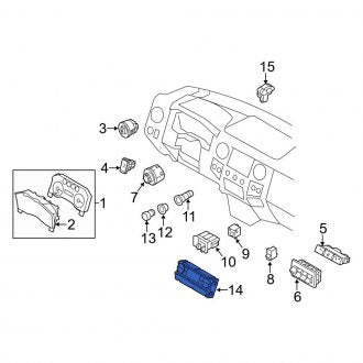 New OEM HVAC Temperature Control Panel Fits, 2013 Ford F-250 - Part # DC3Z19980A