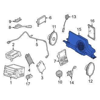 New OEM Speaker Fits, 2013-2016 Ford F-250 - Part # DC3Z18808J