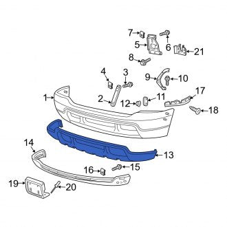 New OEM Front Upper Valance Panel Fits, 2004 Ford F-250 - Part # 4C3Z17626AAD