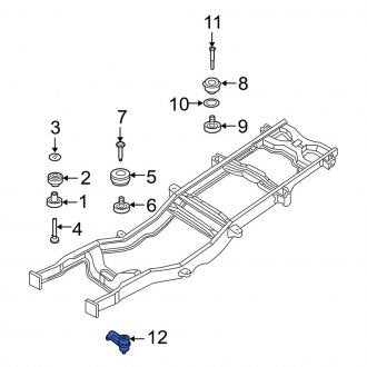 New OEM Frame Rail Bracket Fits, 2005-2007 Ford F-250 - Part # 5C3Z4A263AA