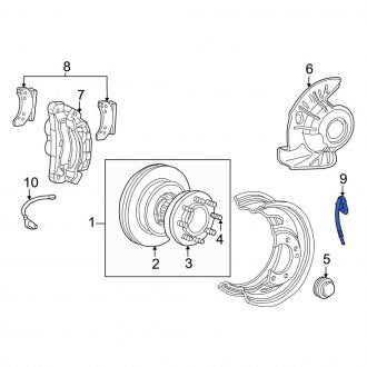 New OEM Front Right Brake Hydraulic Hose Fits, 2003-2004 Ford F-450 - Part # 3C3Z2078EA