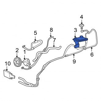 New OEM Power Steering Reservoir Fits, 2005-2007 Ford F-250 - Part # 5C3Z3E764J