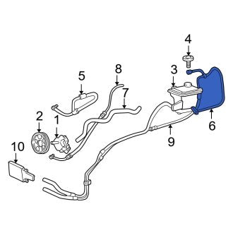 New OEM Power Steering Line Fits, 2000-2005 Ford Excursion - Part # 2C3Z3A713BA