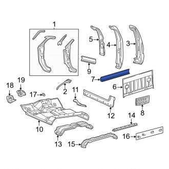 New OEM Rear Inner Truck Cab Back Panel Fits, 2002-2007 Ford F-250 - Part # 4C3Z2540492BA