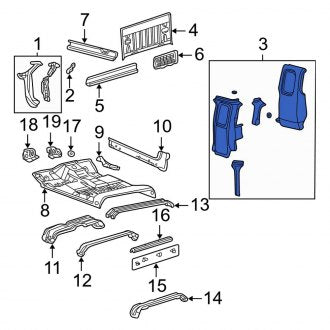 New OEM Body B-Pillar Fits, 2005-2007 Ford F-250 - Part # 6C3Z28280A58A