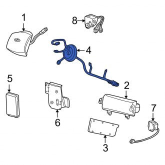 New OEM Air Bag Control Module Fits, 2000 Ford F-250 - Part # YC3Z14B321CA