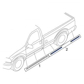 New OEM Front Left Body Decal Kit Fits, 2005-2007 Ford F-250 - Part # 5C3Z2520001BAB