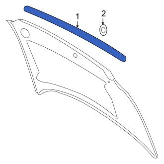 New OEM Front Hood Molding Fits, 2009-2010 Ford Explorer - Part # 8A2Z16856APTM