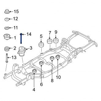 New OEM Frame Rail Bolt Fits, 2002-2005 Ford Explorer - Part # W719617S439