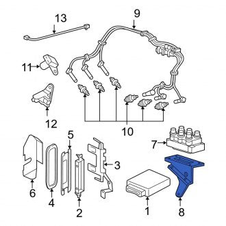 New OEM Ignition Coil Mounting Bracket Fits, 2002-2010 Ford Explorer - Part # 1L2Z12257BB