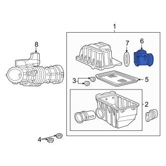 New OEM Mass Air Flow Sensor Fits, 2002-2005 Ford Explorer - Part # 1L2Z12B579ABRM