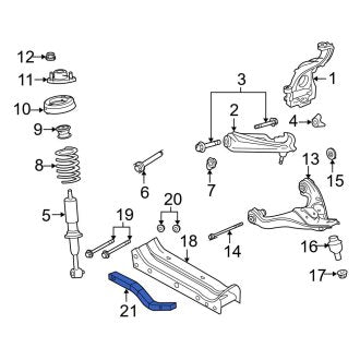 New OEM Front Suspension Subframe Crossmember Fits, 2002-2005 Ford Explorer - Part # 3L2Z5019BA