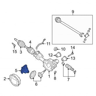 New OEM Front Differential Carrier Fits, 2002-2010 Ford Explorer - Part # 1L2Z3204BA