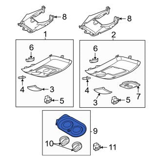 New OEM Upper HVAC Temperature Control Panel Fits, 2002-2010 Ford Explorer - Part # 5L2Z19980CA