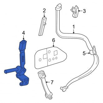 New OEM Front Left Seat Belt Receptacle Fits, 2002-2003 Ford Explorer - Part # 1L2Z7861203AAA