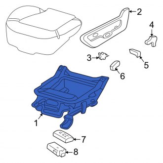 New OEM Right Seat Track Fits, 2002-2003 Ford Explorer - Part # 3L2Z78617C04AA