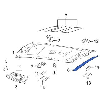 New OEM Roof Molding Fits, 2002-2003 Ford Explorer - Part # 1L2Z7841308AAB