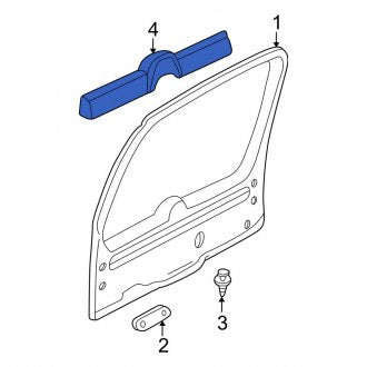 New OEM Rear Liftgate Trim Cover Fits, 2002-2005 Ford Explorer - Part # 2L2Z7846410AAA