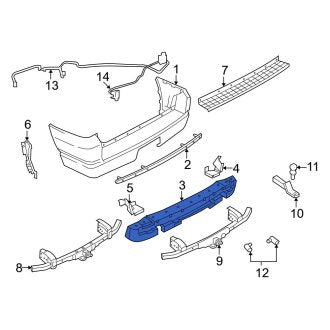 New OEM Rear Bumper Impact Absorber Fits, 2002-2005 Ford Explorer - Part # 1L2Z17906BA