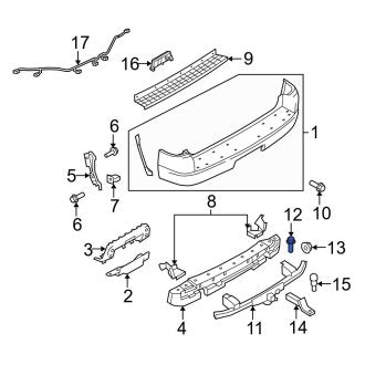 New OEM Trailer Hitch Receiver Bolt Fits, 2007-2010 Ford Explorer - Part # W506454S426