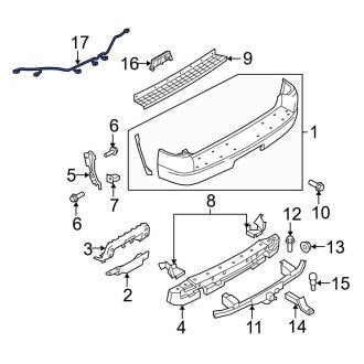 New OEM Rear Trailer Tow Harness Fits, 2007-2010 Ford Explorer - Part # 7L2Z15K868AB