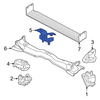 New OEM Automatic Transmission Mount Fits, 2009-2010 Ford Explorer - Part # 9L2Z6068A