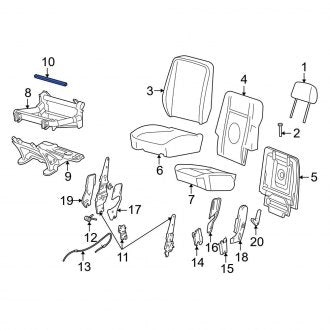 New OEM Left Seat Adjuster Fits, 2003-2005 Ford Explorer - Part # 2L2Z7862649AA