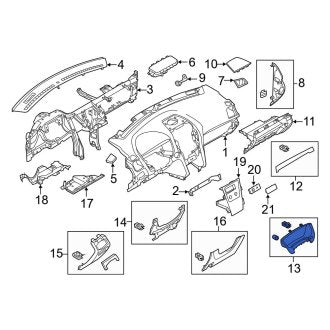 New OEM Instrument Cluster Bezel Fits, 2013-2015 Ford Explorer - Part # DB5Z78044D70BA