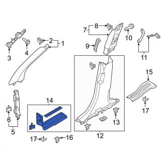 New OEM Front Left Door Sill Plate Fits, 2016-2019 Ford Explorer - Part # DB5Z7813209AD