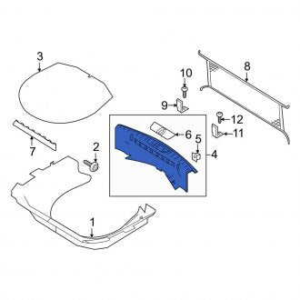 New OEM Rear Liftgate Trim Scuff Plate Fits, 2016-2019 Ford Explorer - Part # EB5Z7842624DD