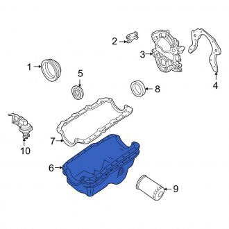 New OEM Engine Oil Pan Fits, 1994-1997 Ford Aerostar - Part # F4TZ6675B
