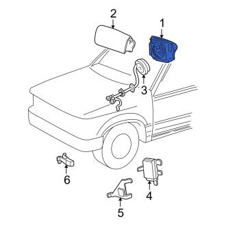 New OEM Steering Wheel Air Bag Fits, 1998 Ford Explorer - Part # F87Z78043B13CAA