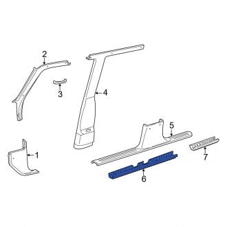 New OEM Door Sill Plate Clip Fits, 1995-2001 Ford Explorer - Part # 3L2Z7813284AA