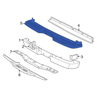 New OEM Rear Bumper Cover Fits, 1998-2001 Ford Explorer - Part # F87Z17B807AAD