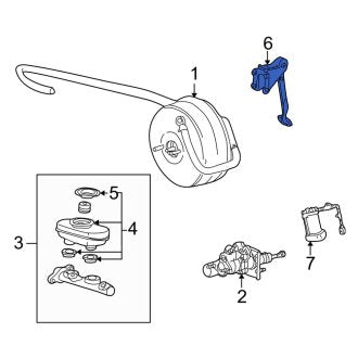New OEM Brake Pedal Assembly Fits, 2001-2003 Ford Excursion - Part # YC3Z2455BA