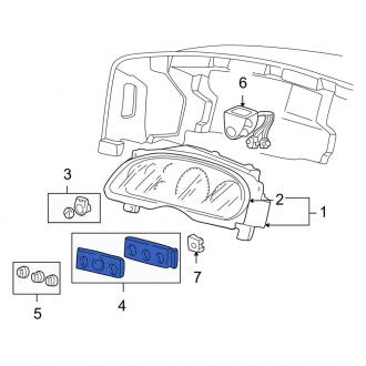 New OEM Upper HVAC Temperature Control Panel Fits, 2000 Ford Excursion - Part # YC3Z13A709BA