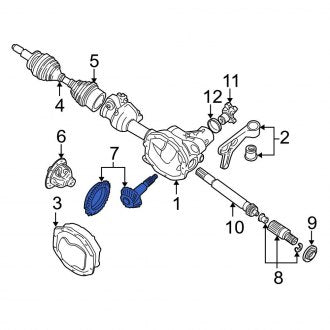 New OEM Front Differential Ring and Pinion Fits, 1995-2001 Ford Explorer - Part # F57Z3222BA
